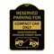 Signmission Reserved Parking for Compact Car Unauthorized Vehicles Towed Away Alum, 18" x 24", BG-1824-23122 A-DES-BG-1824-23122 - alternate 1